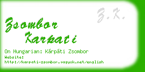 zsombor karpati business card